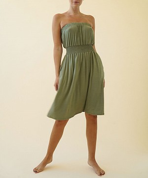 BAMBOO TUBE DRESS KNEE LENGTH