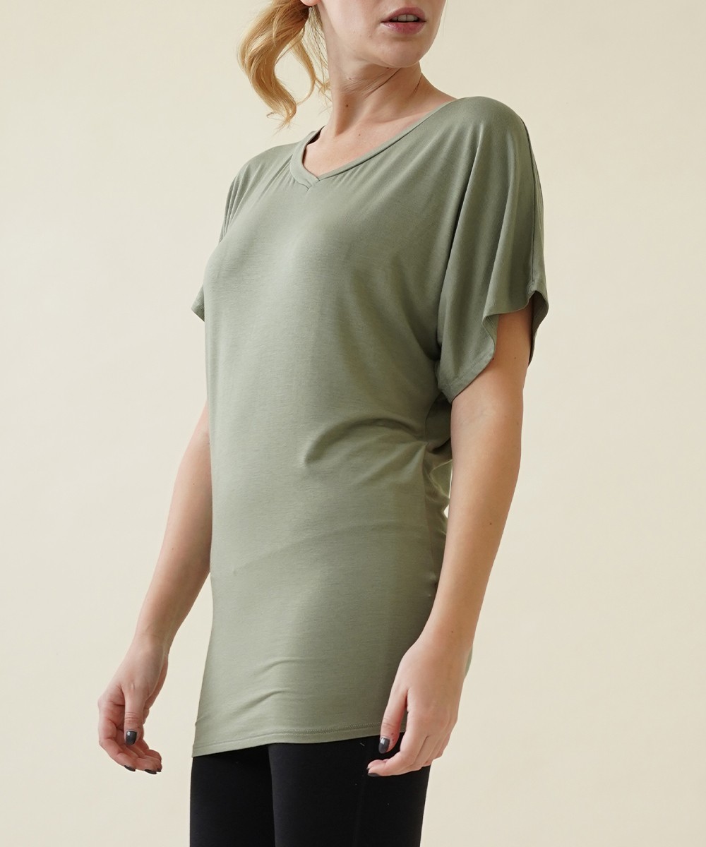 Bamboo SK signature V neck Tunic