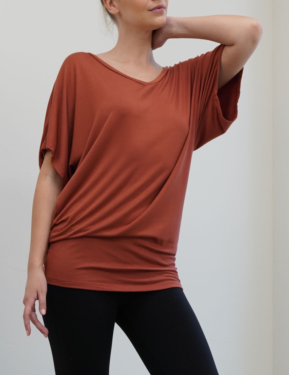 Bamboo SK signature V neck Tunic