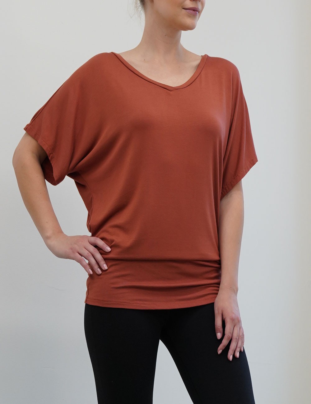 Bamboo SK signature V neck Tunic