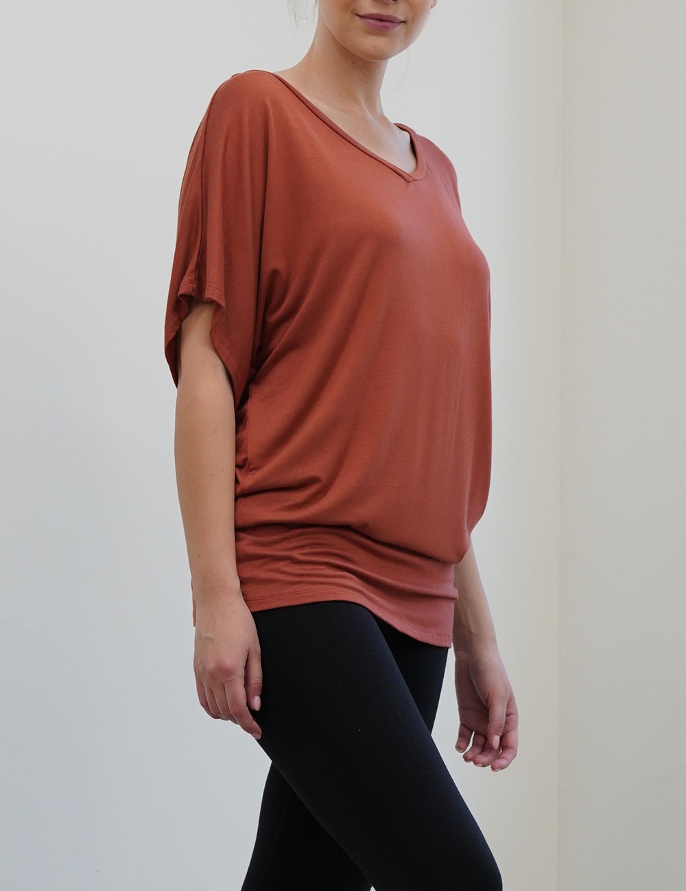 Bamboo SK signature V neck Tunic