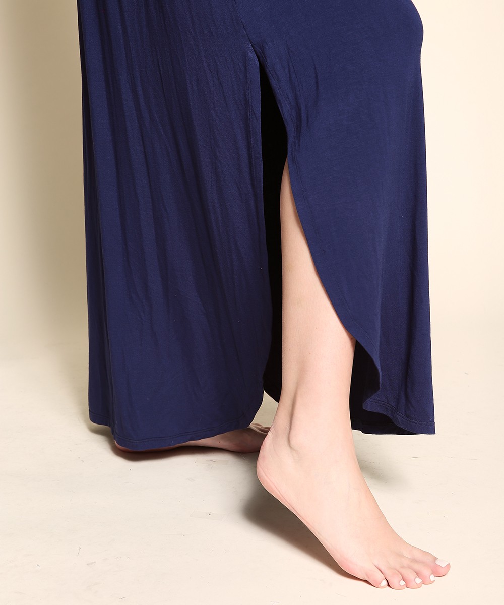 Bamboo maxi long crop dress