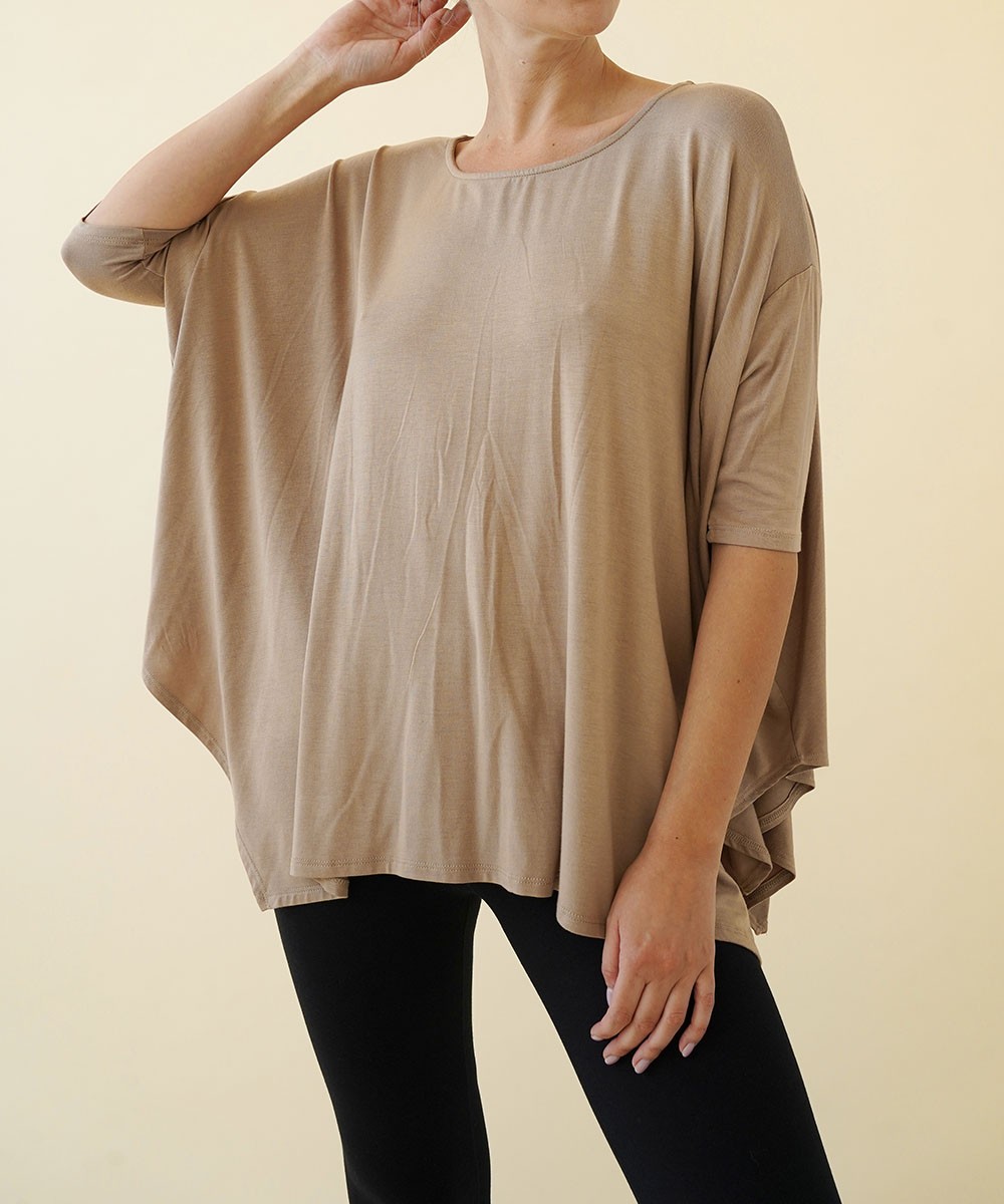 Bamboo Poncho Tunic Top