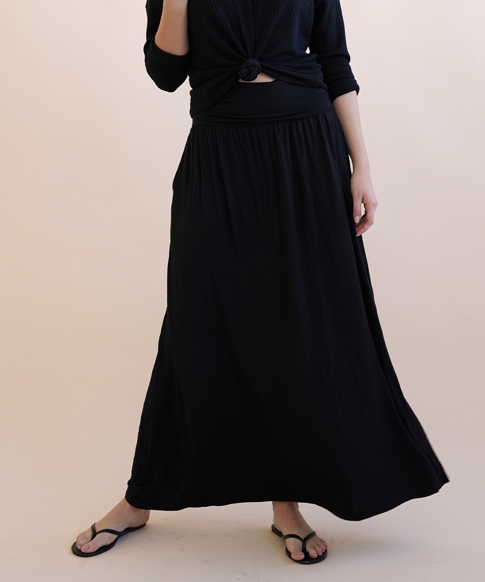 Bamboo Yoga Maxi Skirt