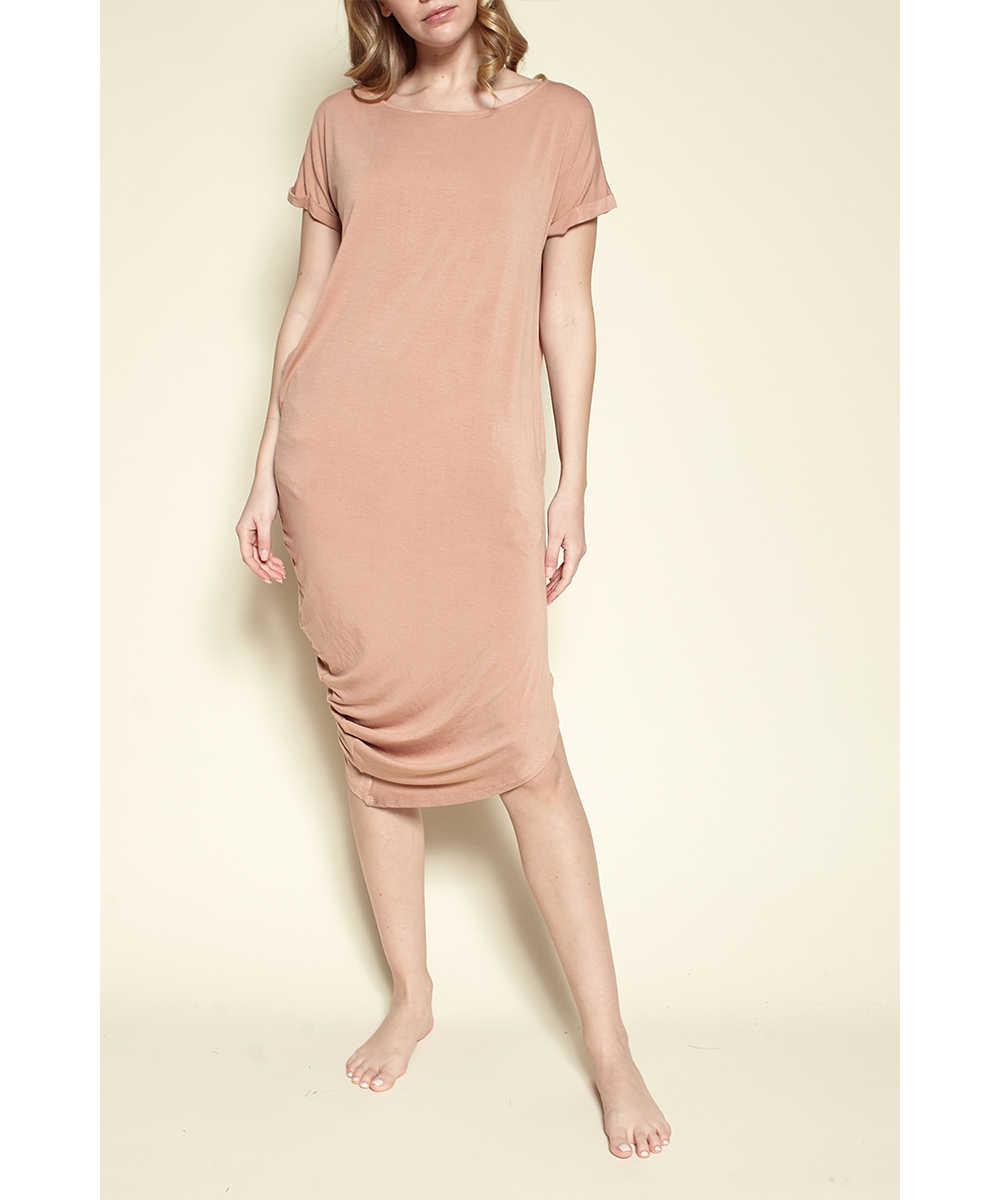 Bamboo Asymmetric Dress with Pockets