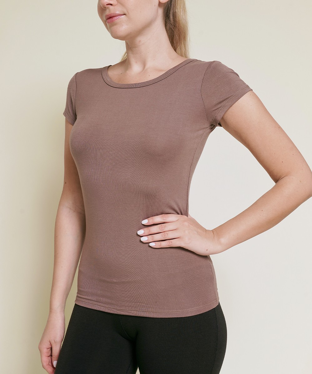 BAMBOO BASIC CREW  NECK TOP 