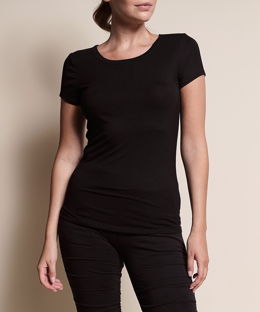 BAMBOO BASIC CREW  NECK TOP 