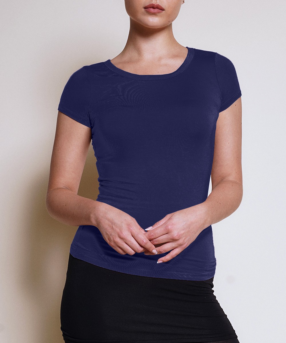 BAMBOO BASIC CREW  NECK TOP 