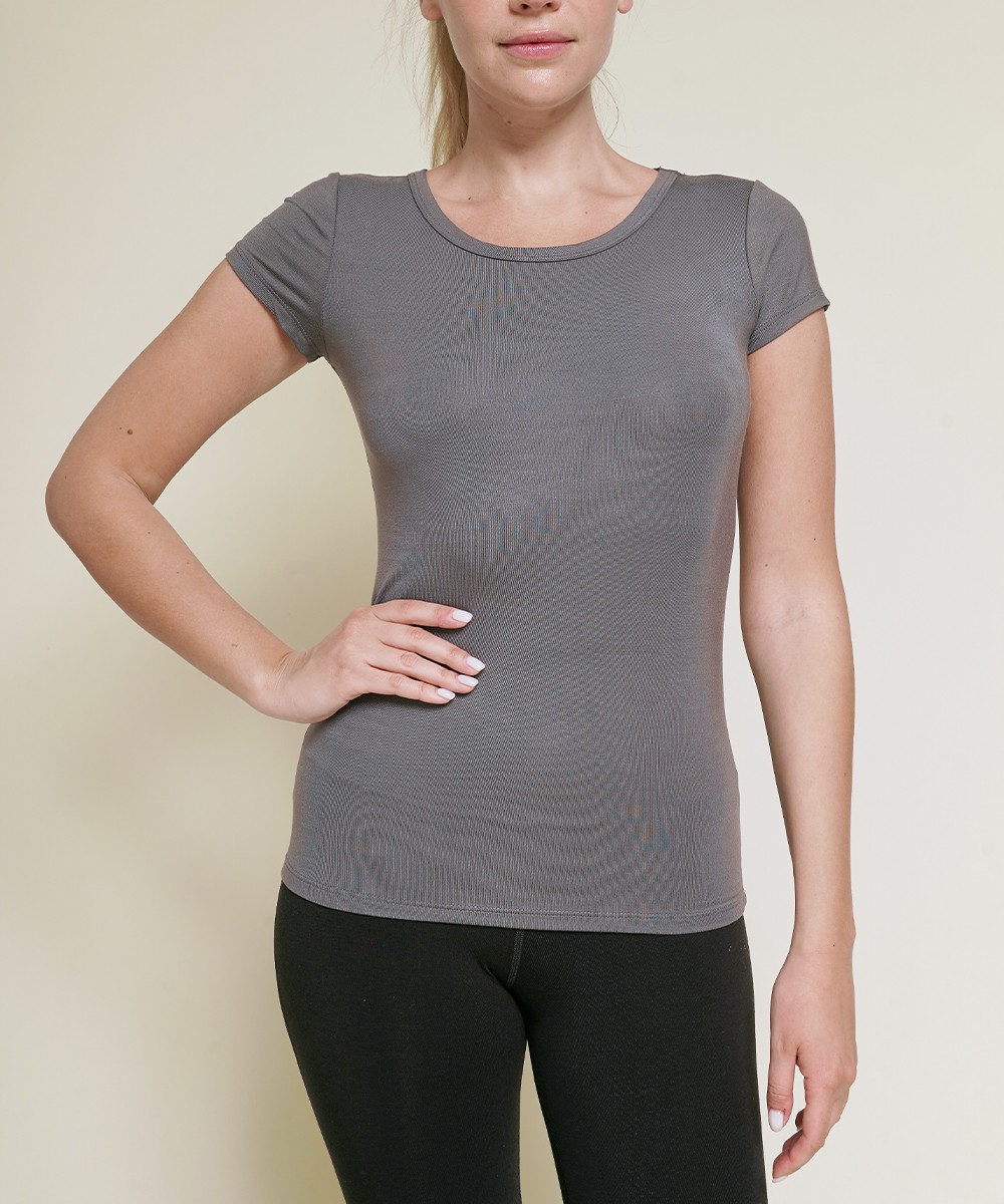 BAMBOO BASIC CREW  NECK TOP 