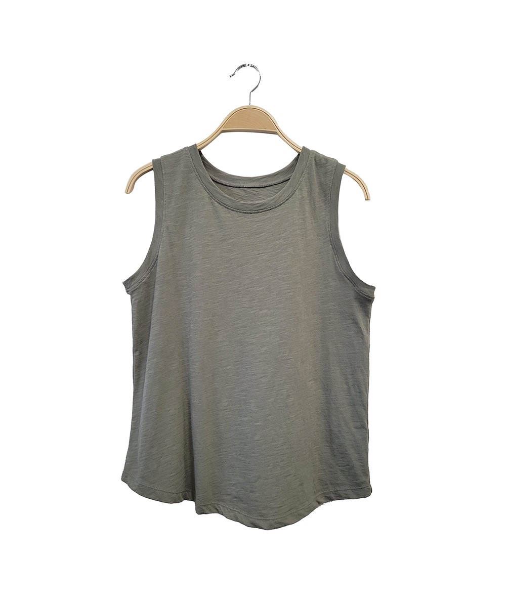 PRE WASHED COTTONSLUB MUSCLE TANK