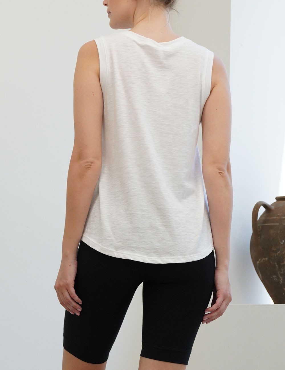 PRE WASHED COTTONSLUB MUSCLE TANK