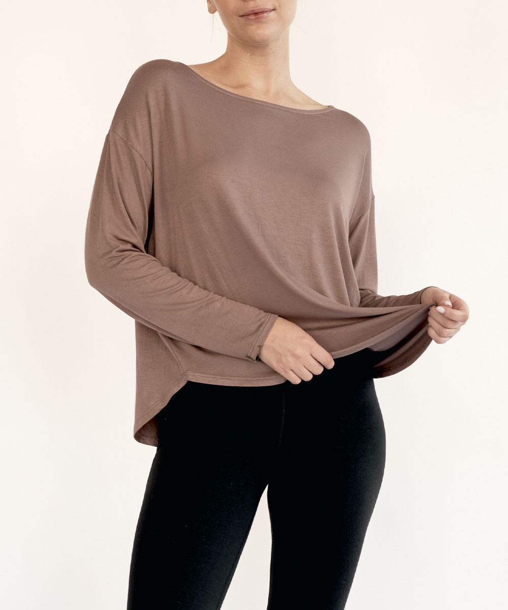 Bamboo Dolman long sleeve top