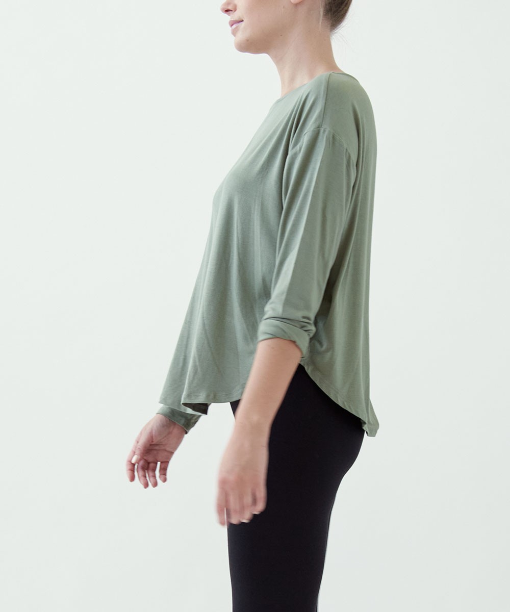 Bamboo Dolman long sleeve top