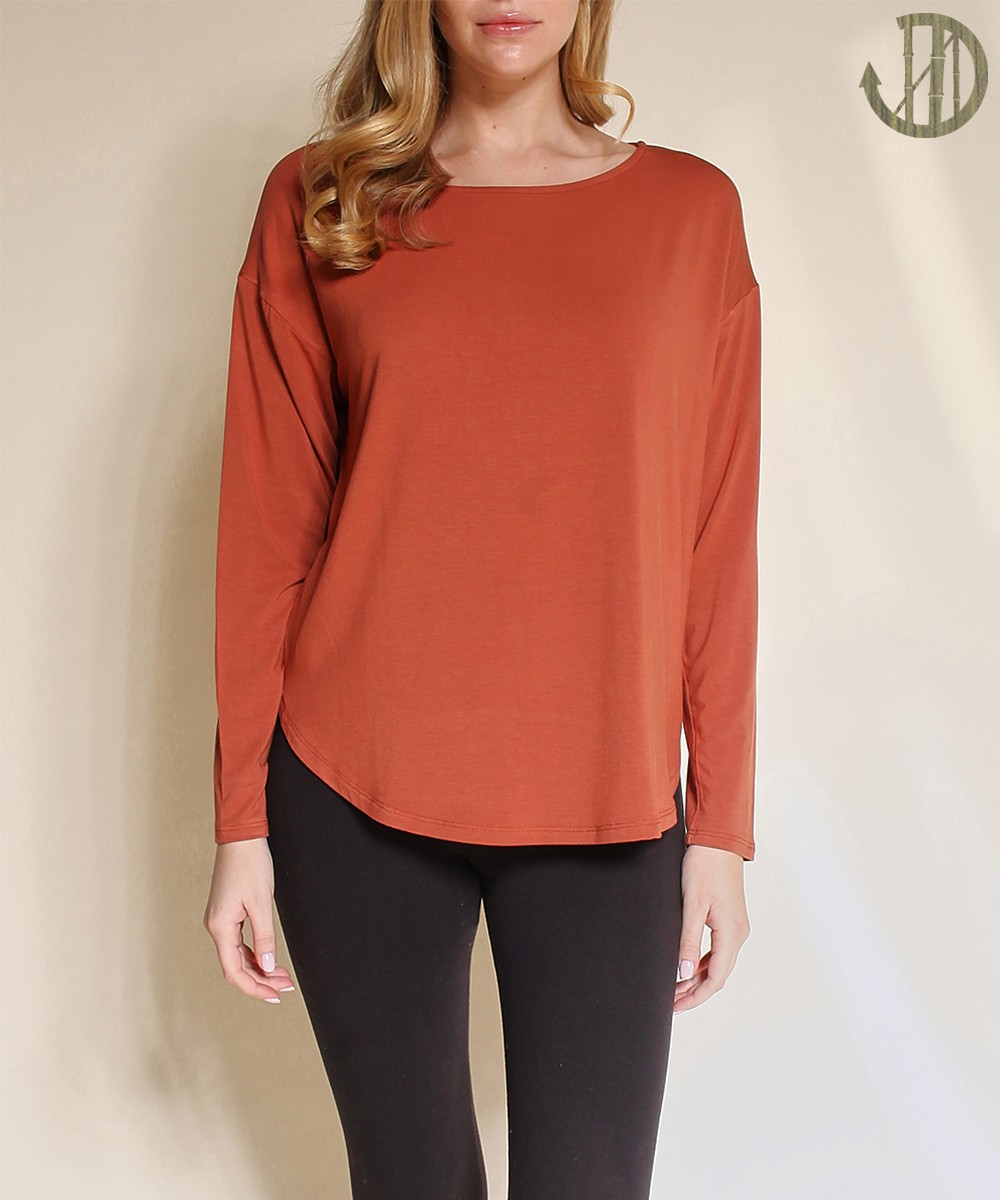 Bamboo Dolman long sleeve top