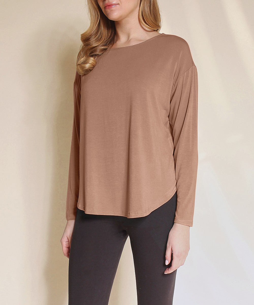 Bamboo Dolman long sleeve top