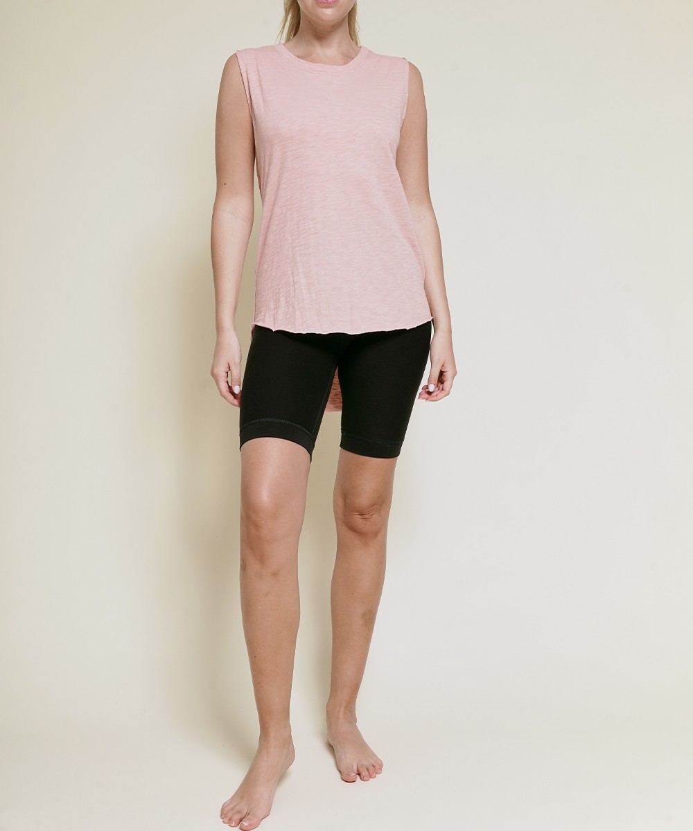 ROW EDGE  COTTON MUSCLE TUPNIC TANK MAUVE