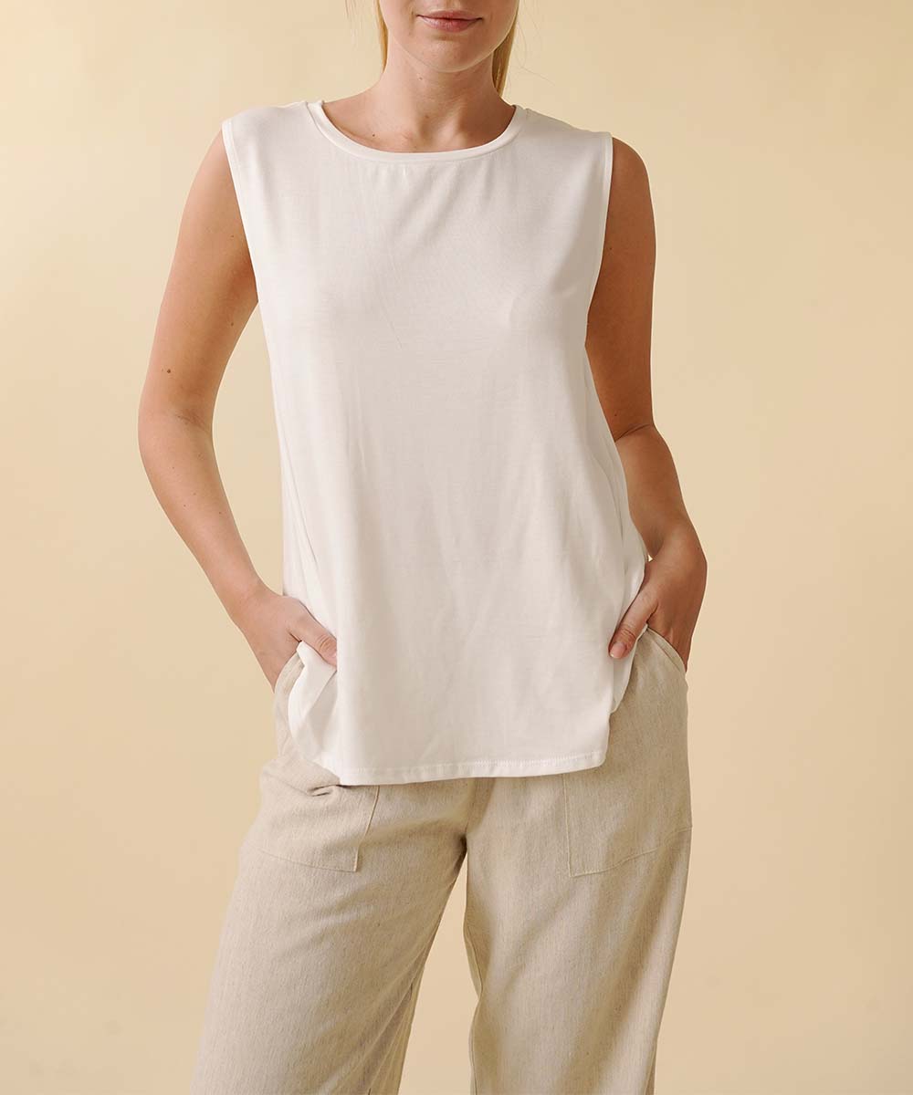 BAMBOO MUSCLE SLEEVELESS TOP