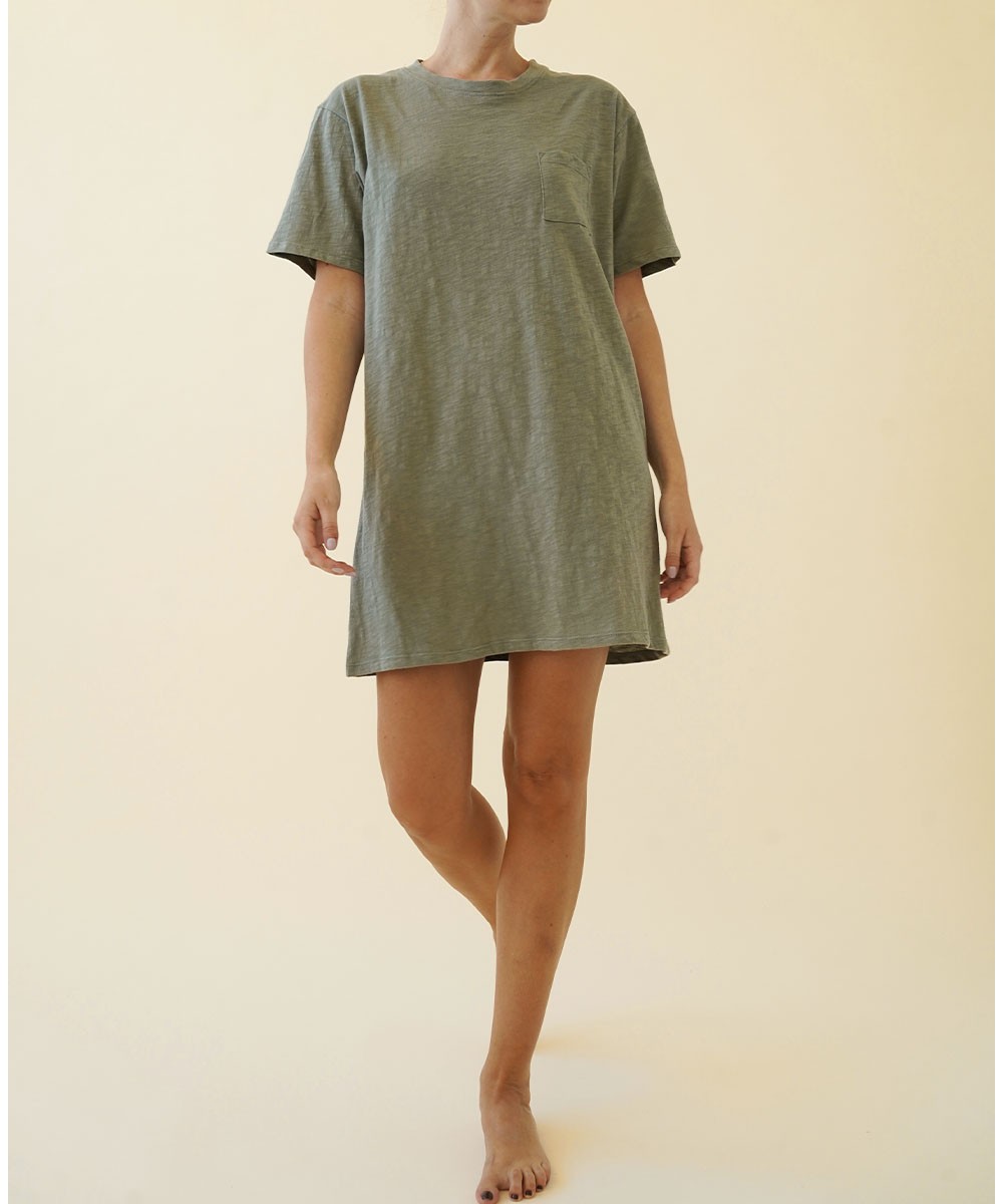 COTTON T SHIRT DRESS