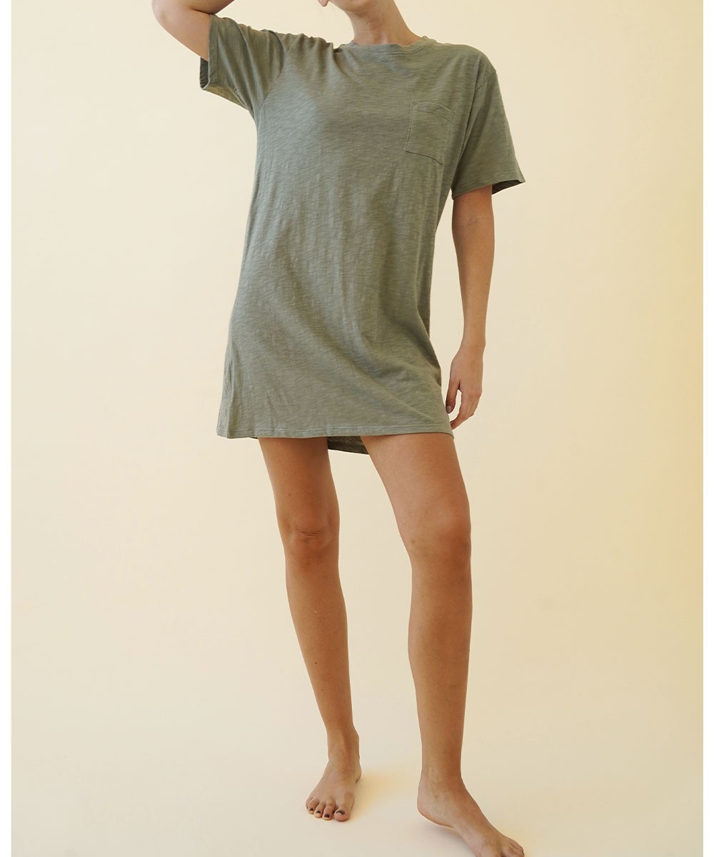 COTTON T SHIRT DRESS