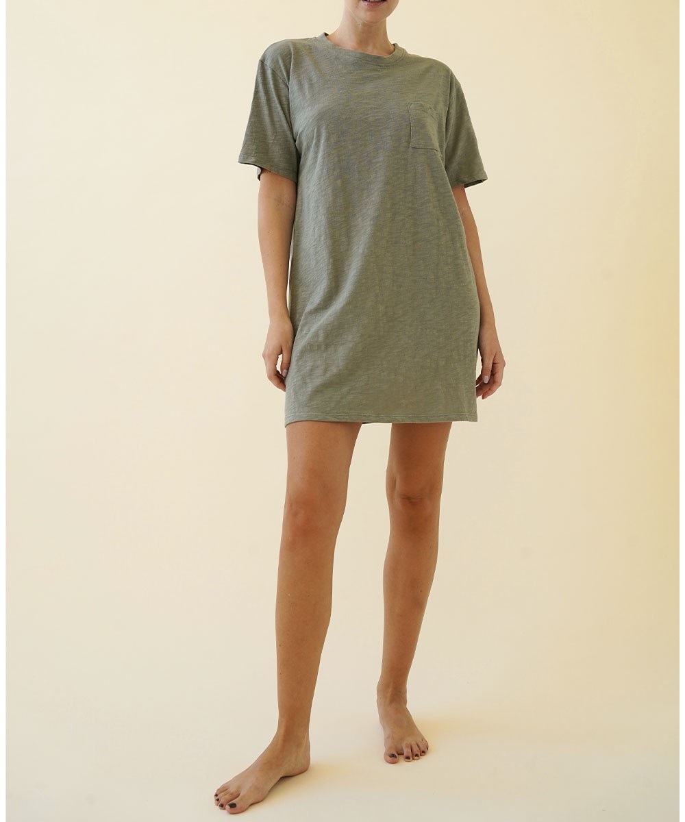 COTTON T SHIRT DRESS