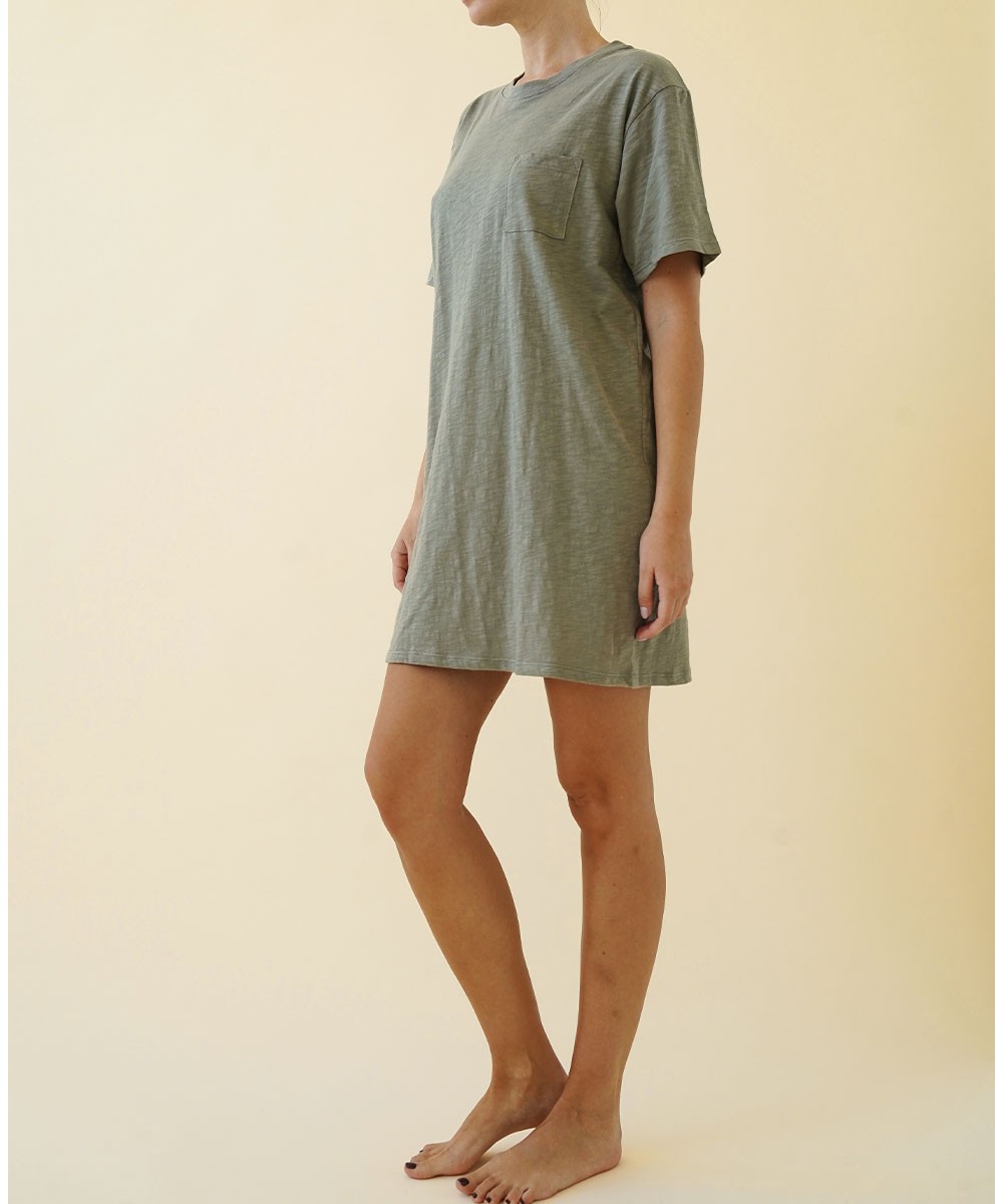 COTTON T SHIRT DRESS