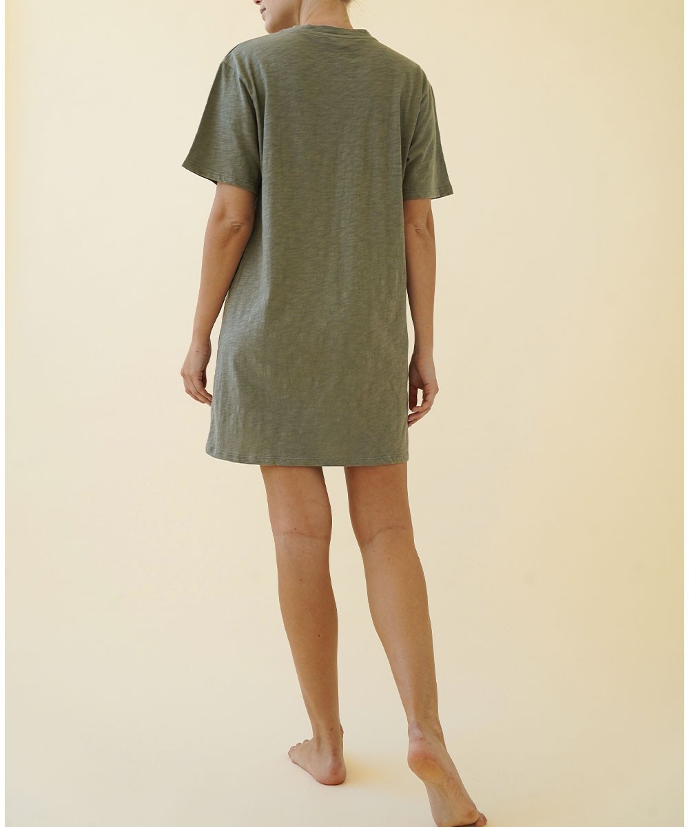 COTTON T SHIRT DRESS