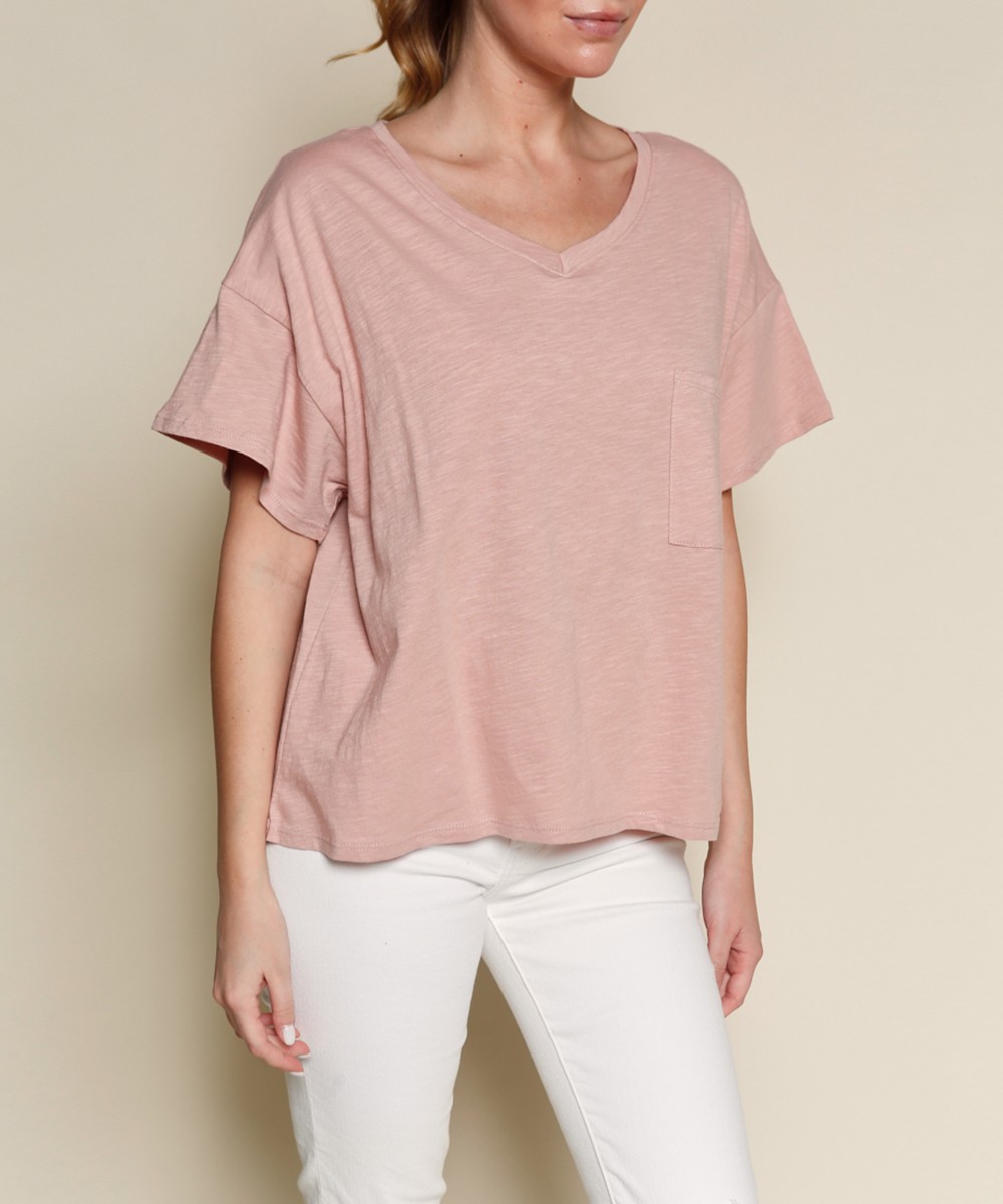 Genderless V Neck Crop T