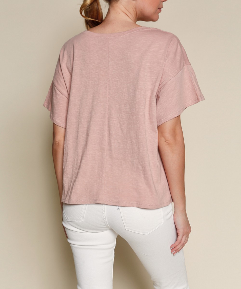 Genderless V Neck Crop T