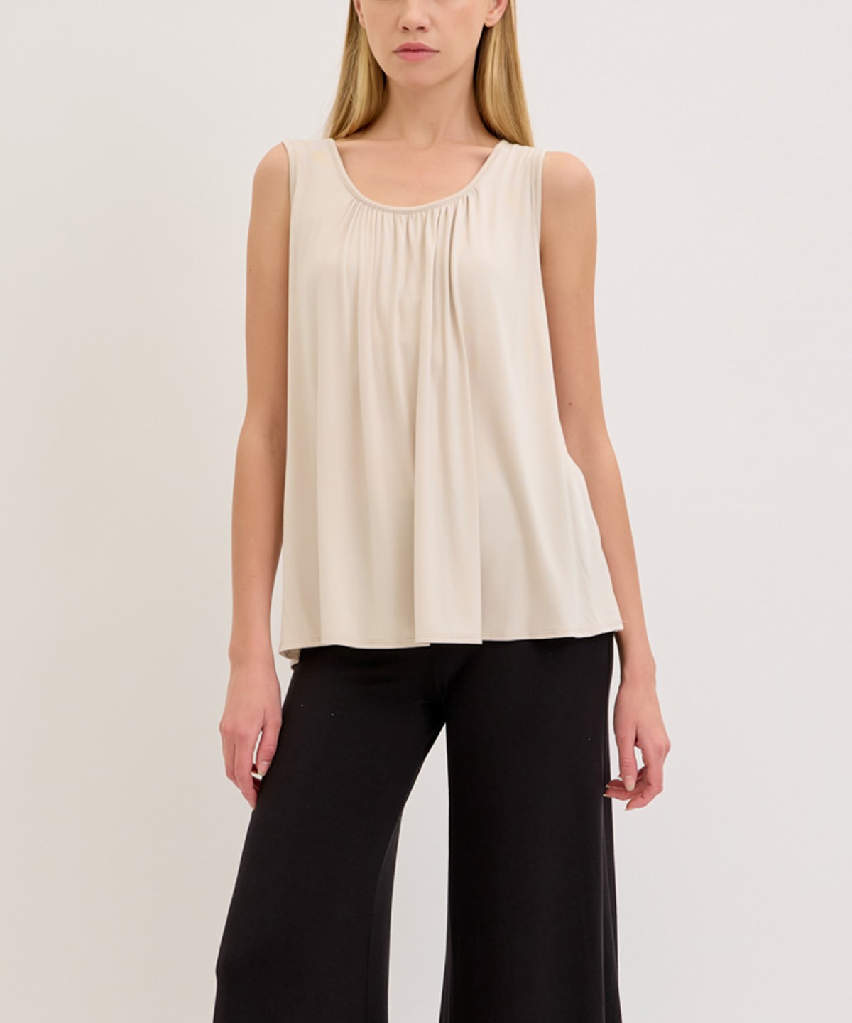 BAMBOO BRA INSERT SLEEVELESS TOP